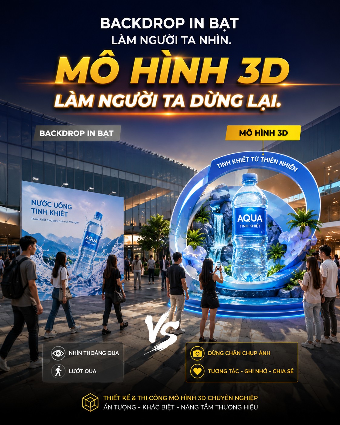 Mô hình quảng cáo khai trương - D-Luxe